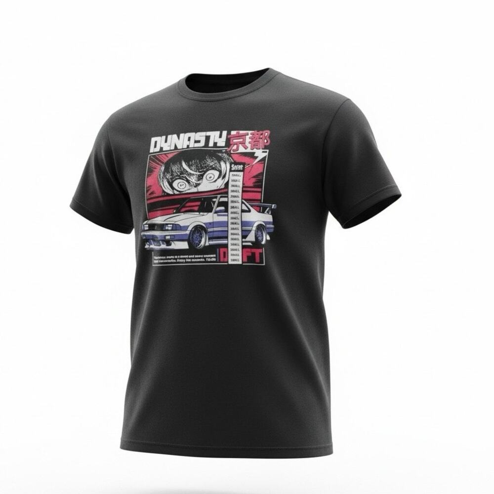 Yujin Dynasty Drift Graphic T-Shirt Black Size Small NWT